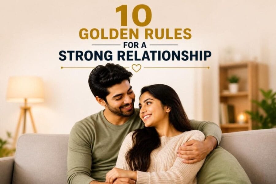 happy indian couple representing strong relationship with love and trust