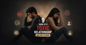 Emotionally exhausted couple showing signs of a toxic relationship