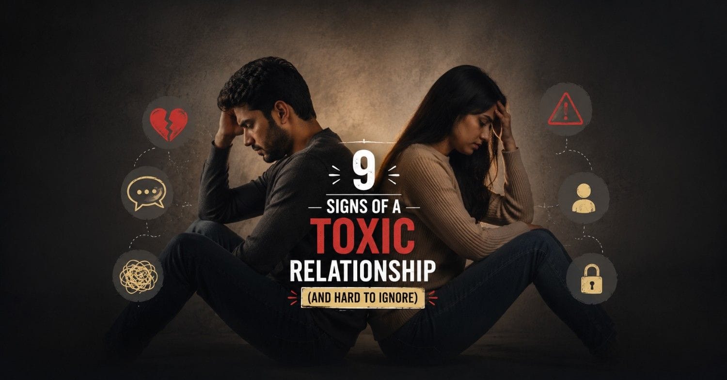 Emotionally exhausted couple showing signs of a toxic relationship