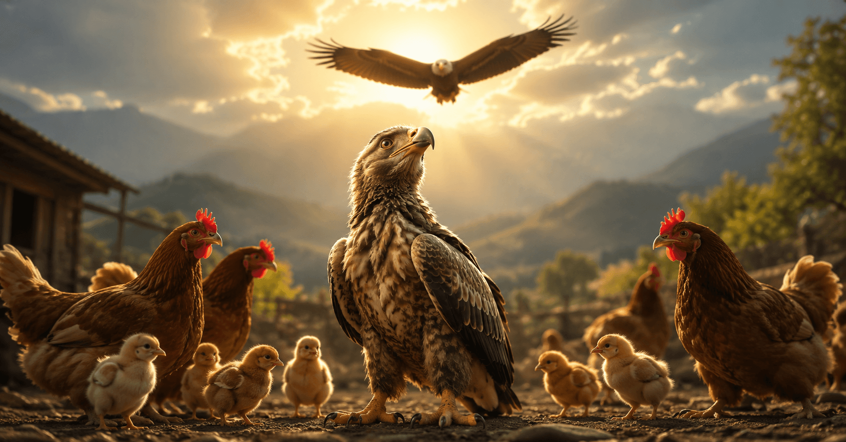 Ek eagle jo murgiyon ke beech bada hua, asli pehchaan aur khud par vishwas ki prernaadayak kahani